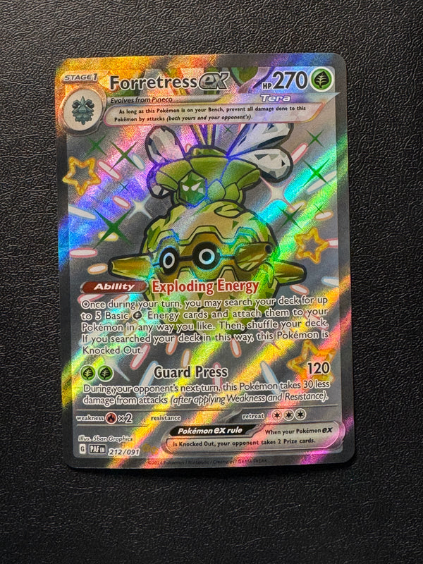 212 Forretress ex Paldean Fates Shiny Ultra Rare Near Mint