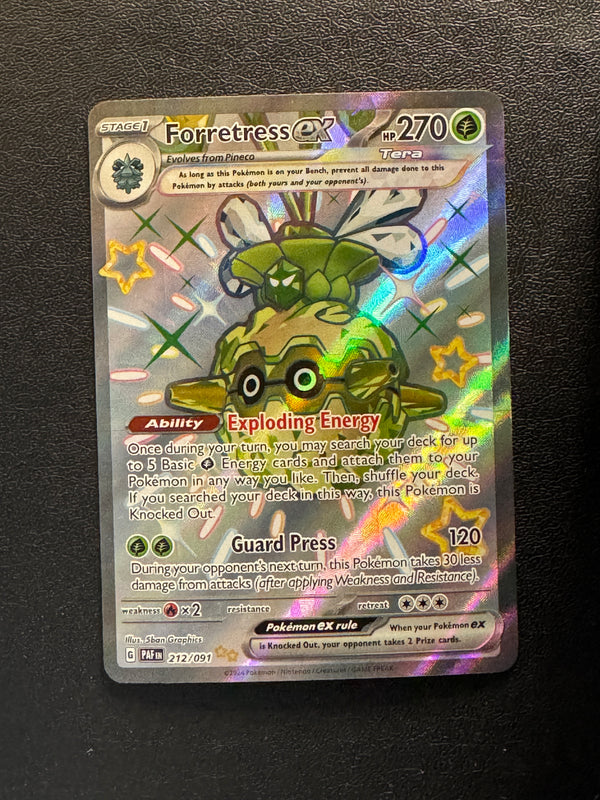 212 Forretress ex Paldean Fates Shiny Ultra Rare Near Mint