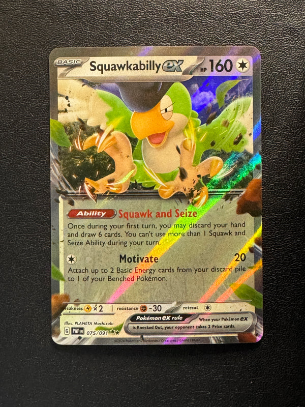 075 Squawkabilly ex Paldean Fates Double Rare Near Mint
