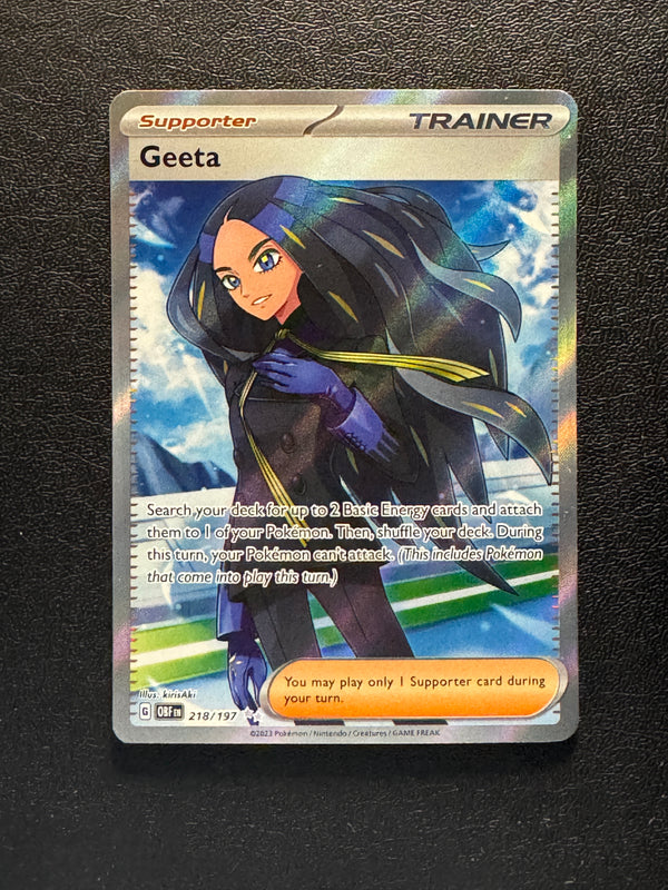 218 Geeta Obsidian Flames Ultra Rare Near Mint