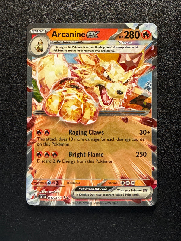 032 Arcanine ex Scarlet & Violet Double Rare Near Mint