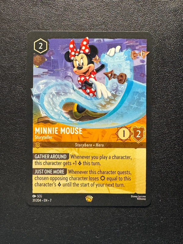 031 Minnie Mouse - Storyteller Archazia's Island Legendary Near Mint