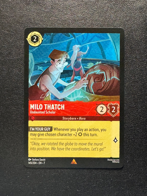 145 Milo Thatch - Undaunted Scholar Archazia's Island Rare Near Mint