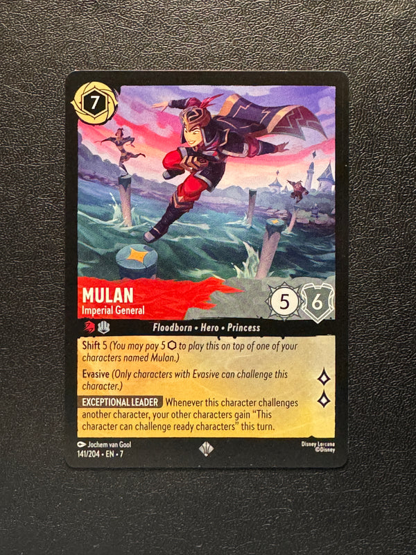 141 Mulan - Imperial General Archazia's Island Super Rare Near Mint