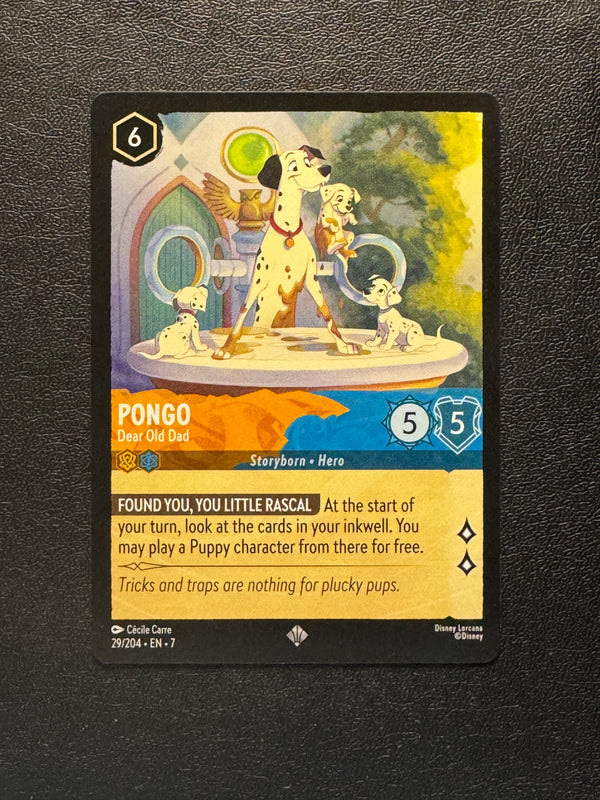 029 Pongo - Dear Old Dad Archazia's Island Super Rare Near Mint