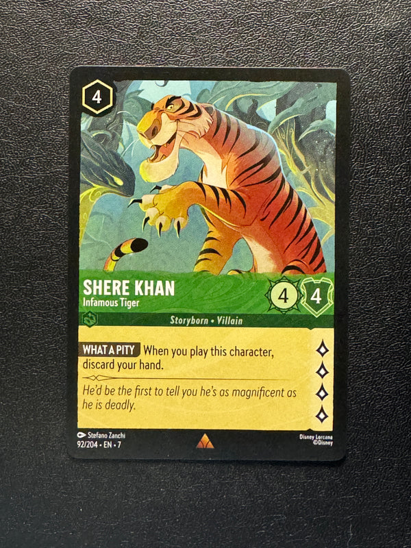 092 Shere Khan - Infamous Tiger Archazia's Island Rare Near Mint