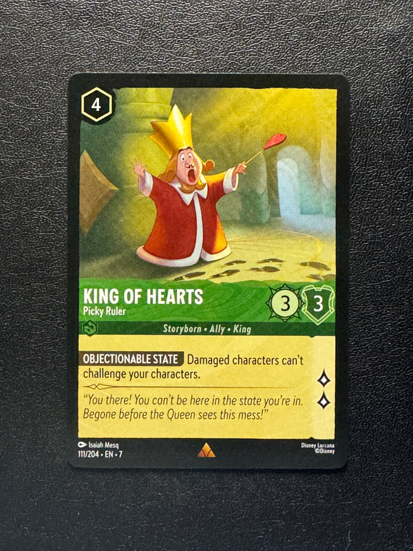 111 King of Hearts - Picky Ruler Archazia's Island Rare Near Mint