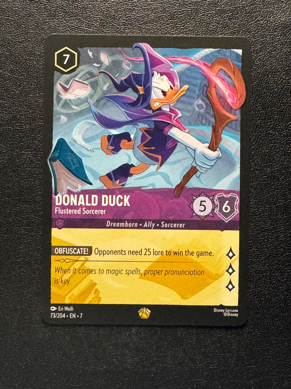073 Donald Duck - Flustered Sorcerer Archazia's Island Legendary Near Mint