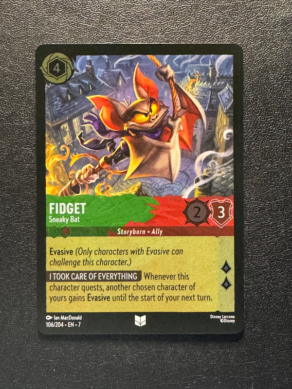 106 Fidget - Sneaky Bat [Foil] Archazia's Island Uncommon Near Mint