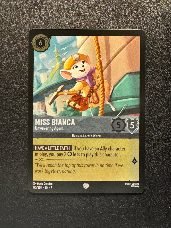 195 Miss Bianca - Unwavering Agent [Foil] Archazia's Island Common Near Mint