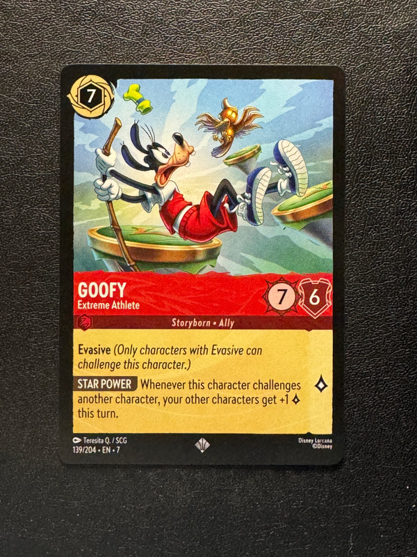 139 Goofy - Extreme Athlete Archazia's Island Super Rare Near Mint