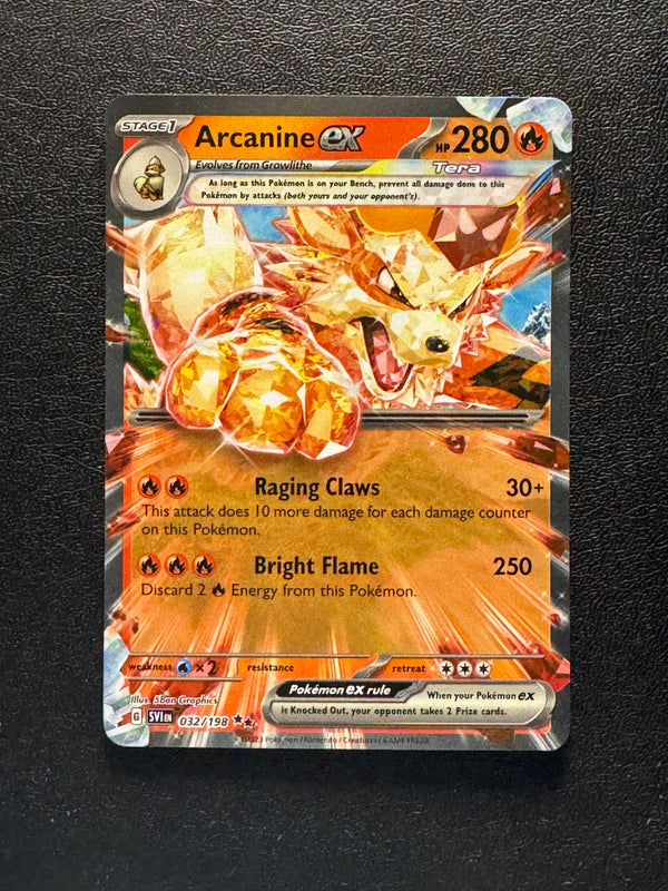 032 Arcanine ex Scarlet & Violet Double Rare NM