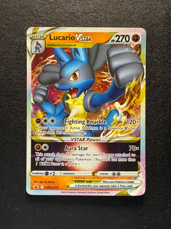 SWSH214 Lucario VSTAR SWSH Black Star Promos Promo Near Mint