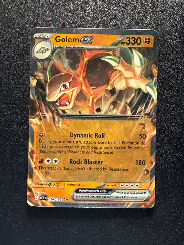 076 Golem ex Scarlet & Violet 151 Double Rare Near Mint