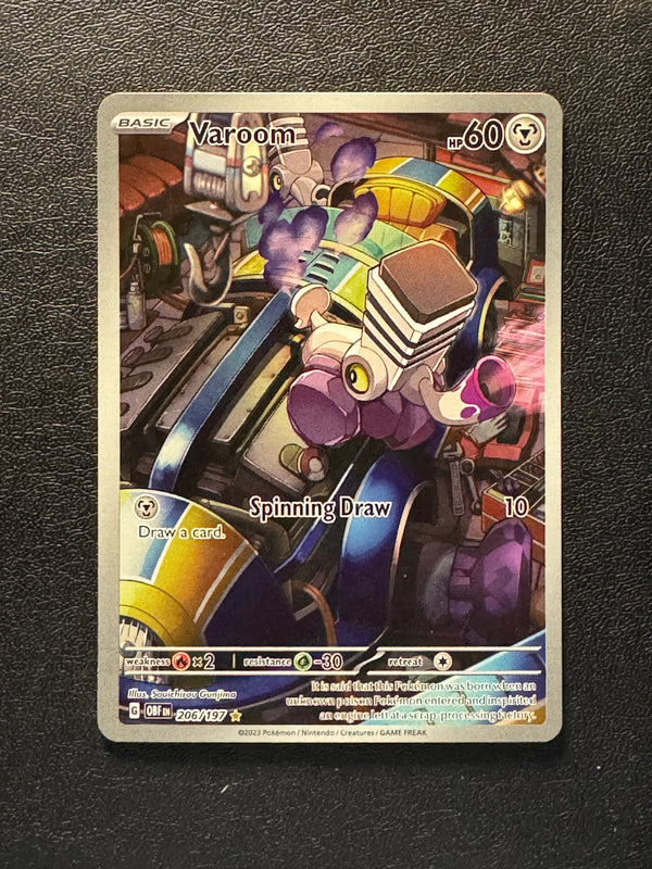 206 Varoom Obsidian Flames Illustration Rare Near Mint