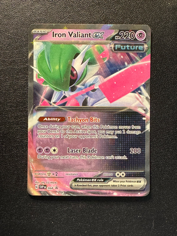068 Iron Valiant ex SV Black Star Promos Promo Near Mint