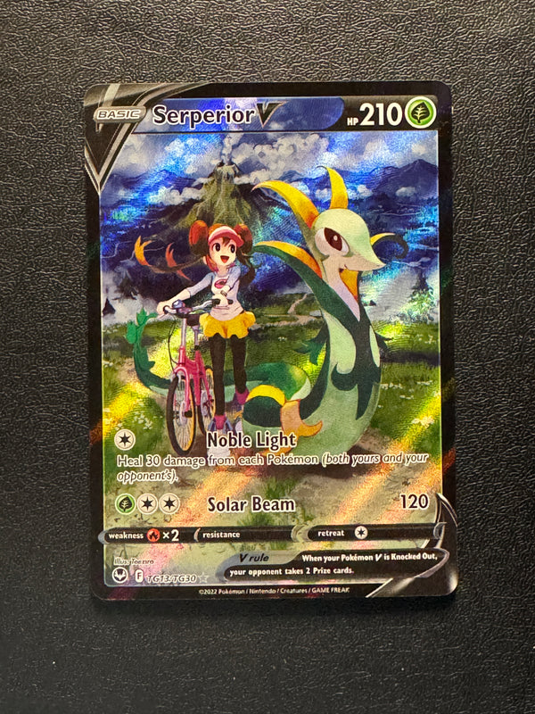 TG13 Serperior V Silver Tempest Holo Rare V Near Mint