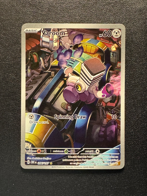 206 Varoom Obsidian Flames Illustration Rare NM
