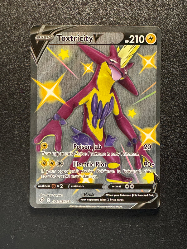 SV112 Toxtricity V Shining Fates Shiny Rare V Near Mint