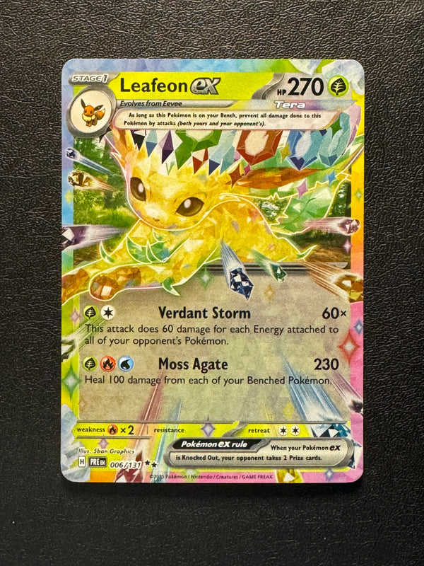 006 Leafeon ex Prismatic Evolutions Double Rare Near Mint