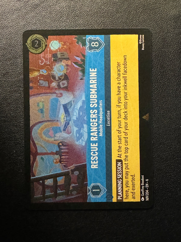 169 Rescue Rangers Submarine - Mobile Headquarters [Foil] Azurite Sea Rare Near Mint