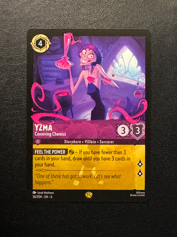 056 Yzma - Conniving Chemist Azurite Sea Legendary Near Mint