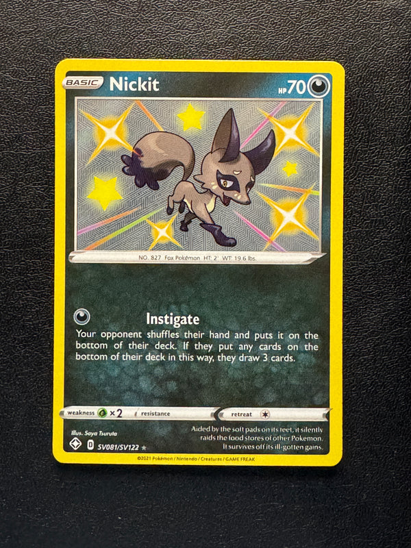 SV081 Nickit Shining Fates Rare Shiny Near Mint