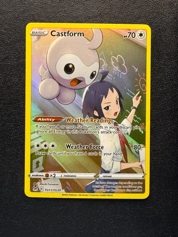 TG11 Castform Lost Origin Rare Holo Near Mint