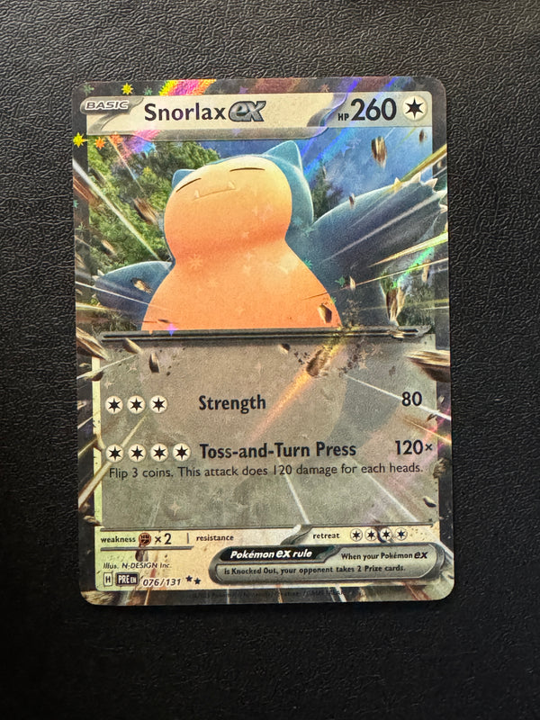 076 Snorlax ex Prismatic Evolutions Double Rare Near Mint