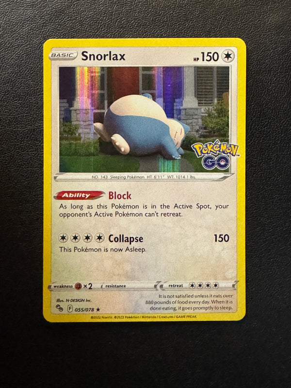 055 Snorlax [Holo] Pokemon GO Rare Holo Near Mint