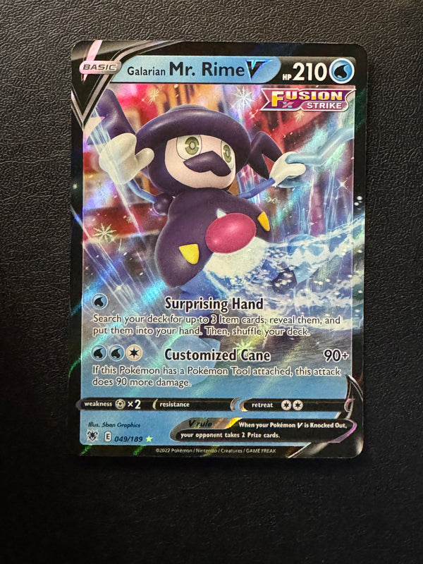 049 Galarian Mr. Rime V Astral Radiance Holo Rare V Near Mint