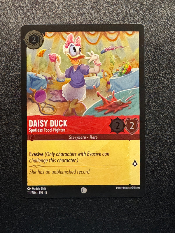 111 Daisy Duck - Spotless Food-Fighter [Foil] Shimmering Skies Common Near Mint