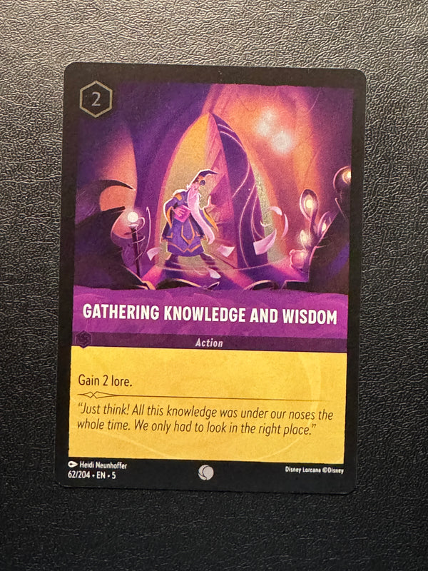 062 Gathering Knowledge and Wisdom [Foil] Shimmering Skies Common Near Mint