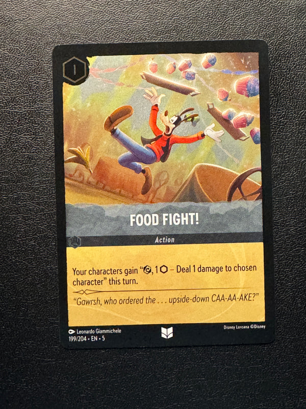 199 Food Fight! [Foil] Shimmering Skies Uncommon Near Mint