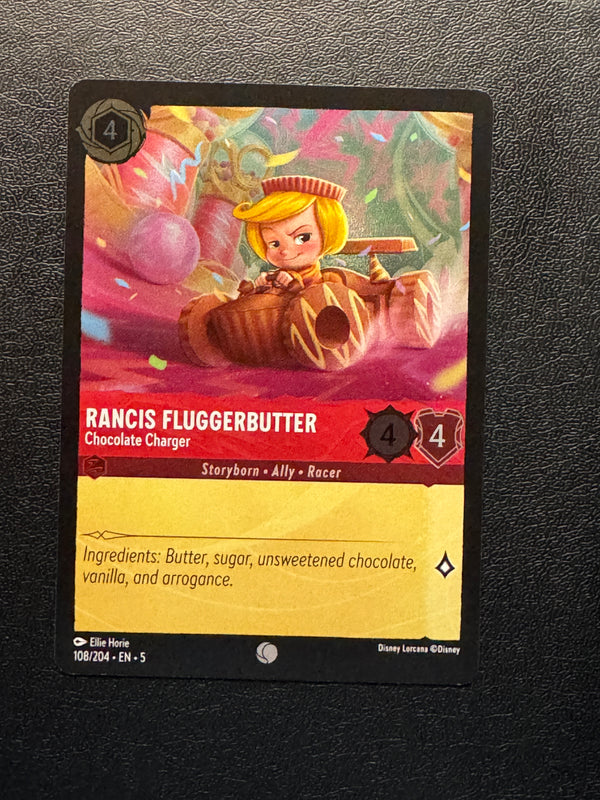 108 Rancis Fluggerbutter - Chocolate Charger [Foil] Shimmering Skies Common Near Mint