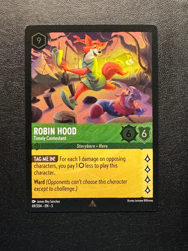 069 Robin Hood - Timely Contestant [Foil] Shimmering Skies Rare Near Mint