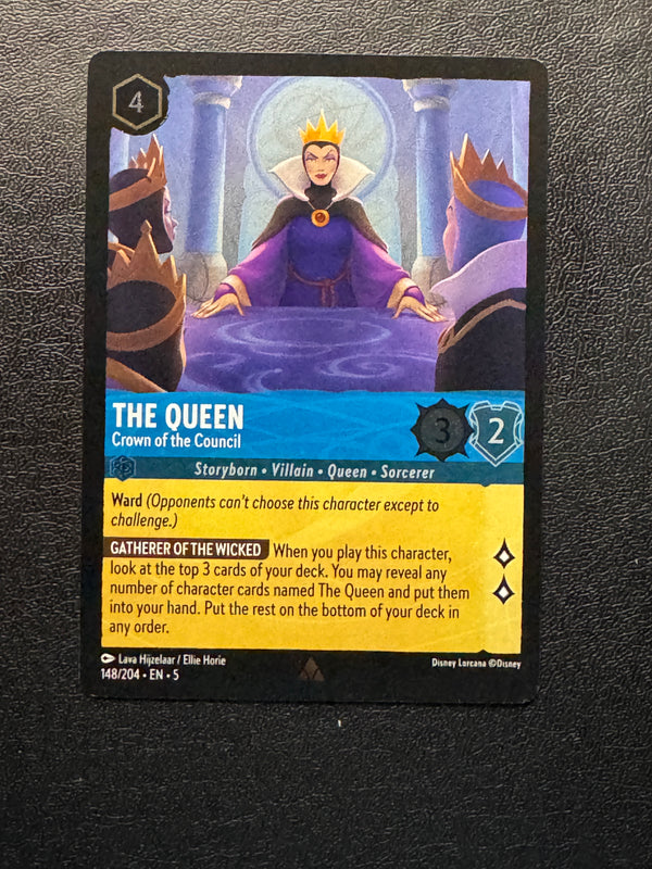 148 The Queen - Crown of the Council [Foil] Shimmering Skies Rare Near Mint