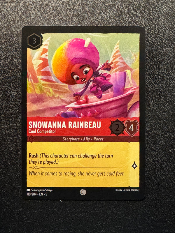 110 Snowanna Rainbeau - Cool Competitor [Foil] Shimmering Skies Common Near Mint