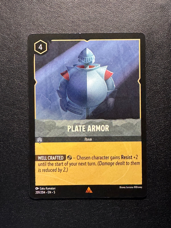 201 Plate Armor Shimmering Skies Rare Near Mint