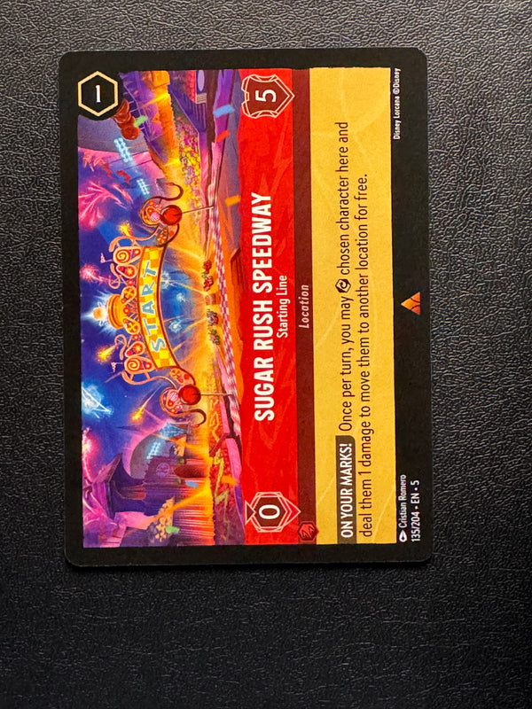 135 Sugar Rush Speedway - Starting Line Shimmering Skies Rare Near Mint