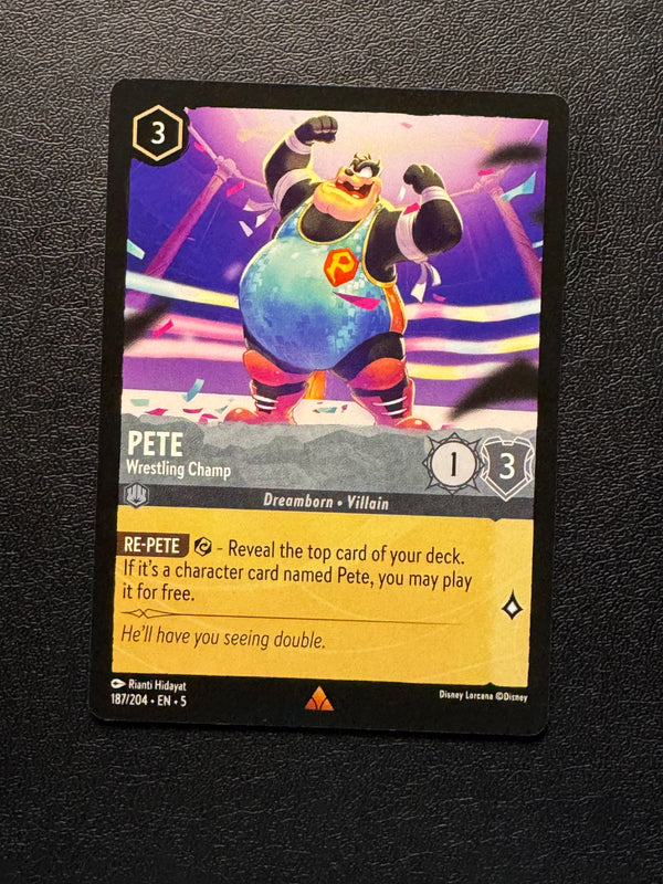 187 Pete - Wrestling Champ Shimmering Skies Rare Near Mint