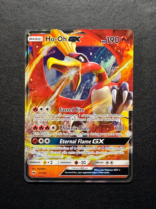 021 Ho-Oh-GX Burning Shadows Rare Holo GX Near Mint