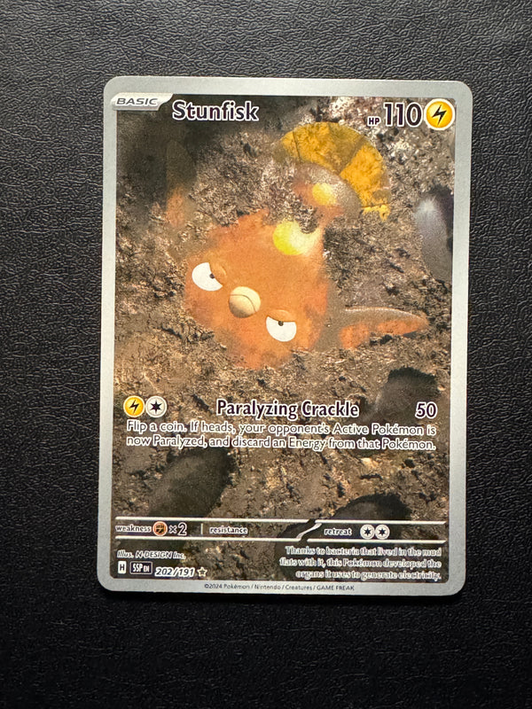 202 Stunfisk Surging Sparks Illustration Rare Near Mint