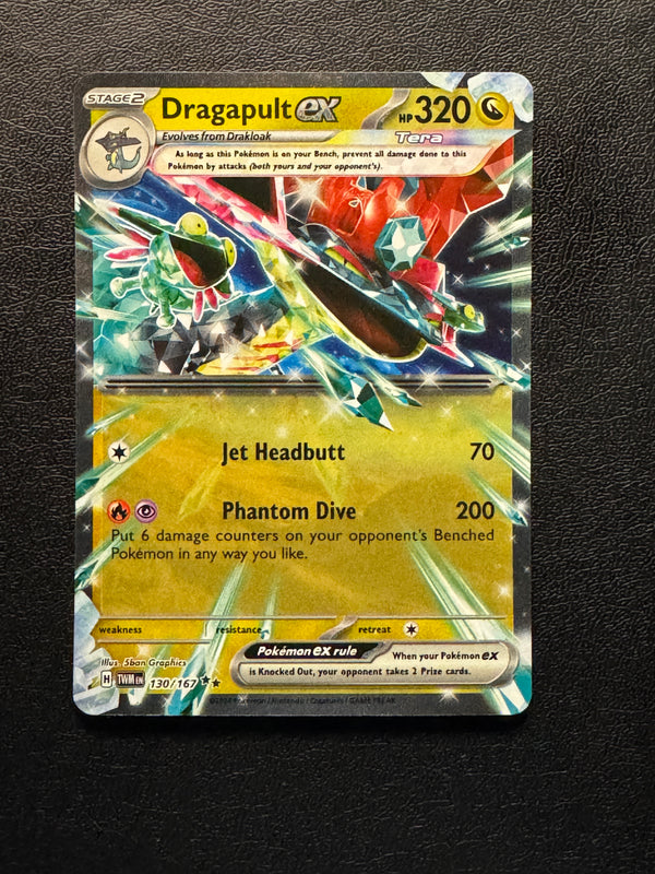 130 Dragapult ex Twilight Masquerade Double Rare Near Mint