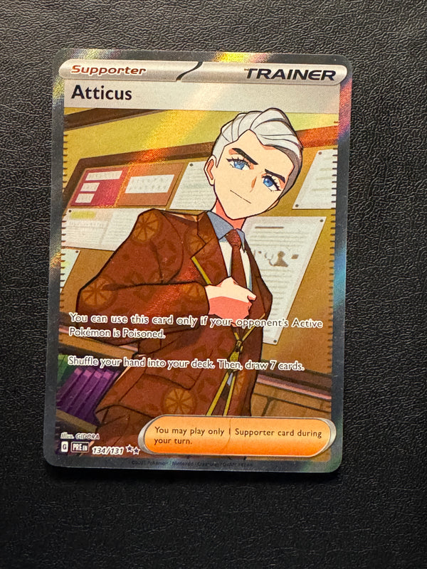 134 Atticus Prismatic Evolutions Ultra Rare Near Mint
