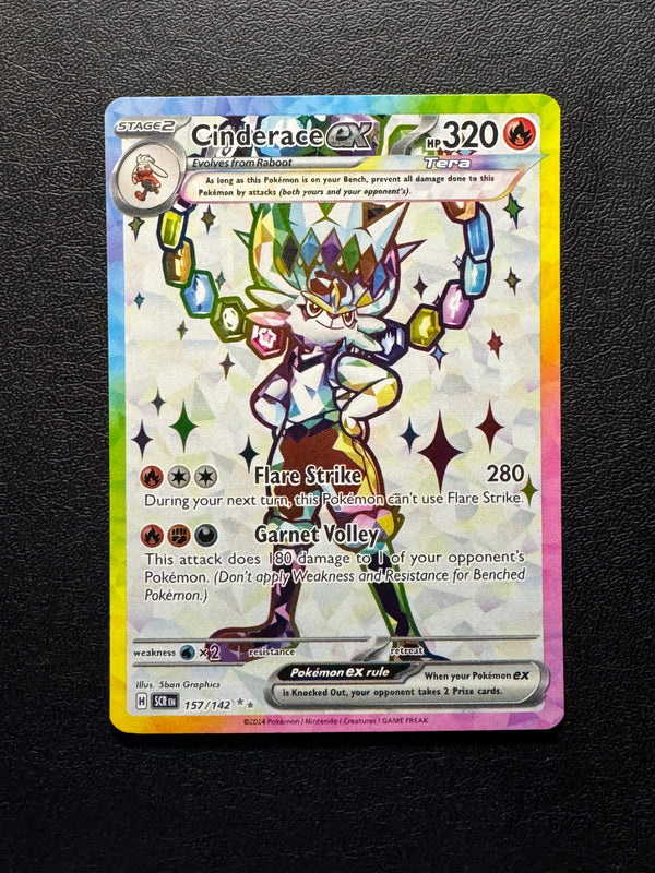 157 Cinderace ex Stellar Crown Ultra Rare NM