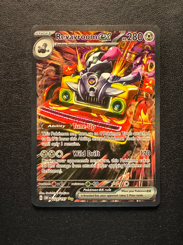 224 Revavroom ex Obsidian Flames Special Illustration Rare Near Mint
