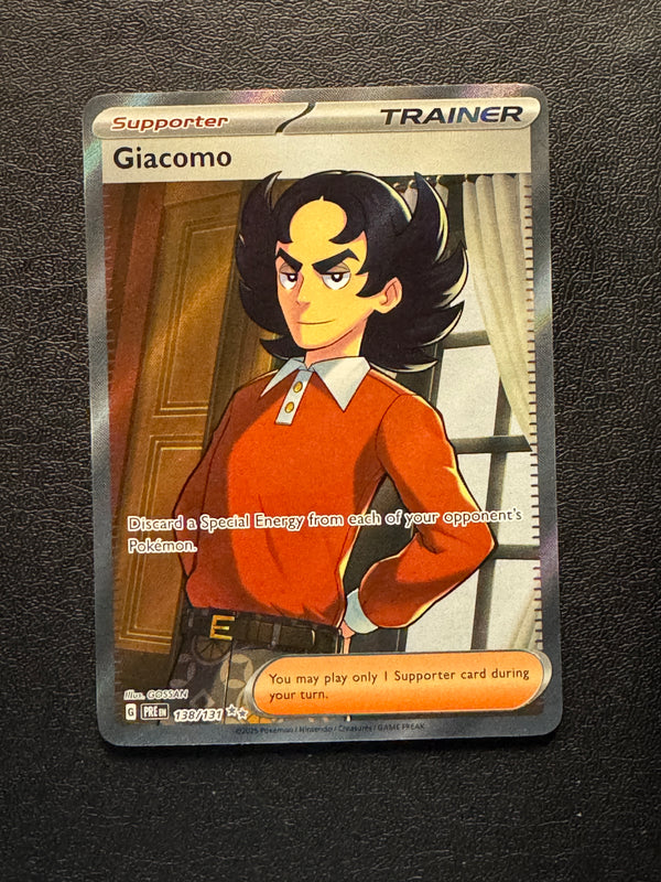 138 Giacomo Prismatic Evolutions Ultra Rare Near Mint