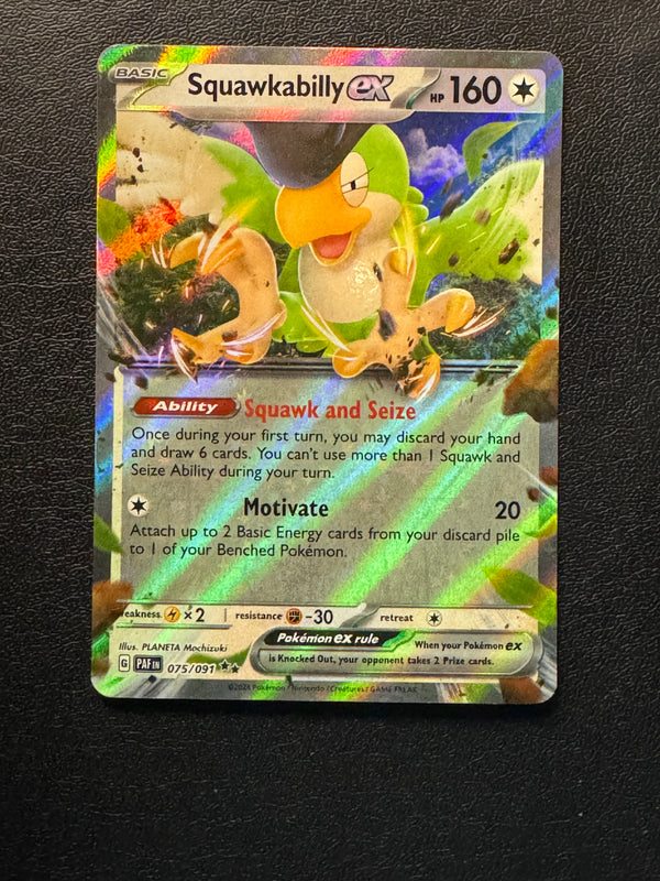 075 Squawkabilly ex Paldean Fates Double Rare Near Mint
