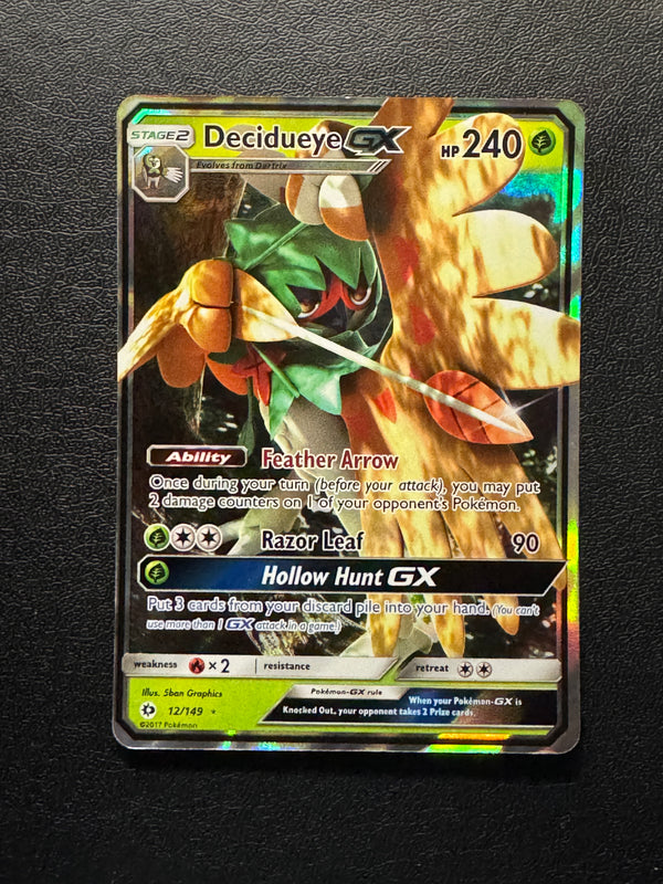 012 Decidueye-GX Sun & Moon Rare Holo GX Near Mint